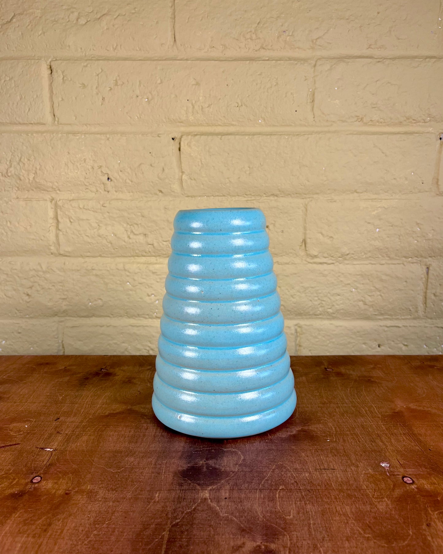 Large Aqua Bubble Vase